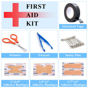 AUTODECO Car Emergency Roadside Assistance Kit with Jumper Cables Tire Inflator Automotive Kit for Car Vehicle