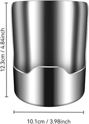 Multi-functional Kitchen Utensil Holder, Heavy Duty Stainless Steel Pot Lid & Spoon Rack, Space‑Saving Vertical Organizer for Spatula Ladle Pot Lid Cutting Board, Stainless Steel Utensil Holder，1PCS