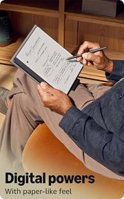 Like-New Amazon Kindle Scribe (64GB) - Your notes, documents and books, all in one place. With built-in AI notebook summarization. Includes Premium Pen - Metallic Jade