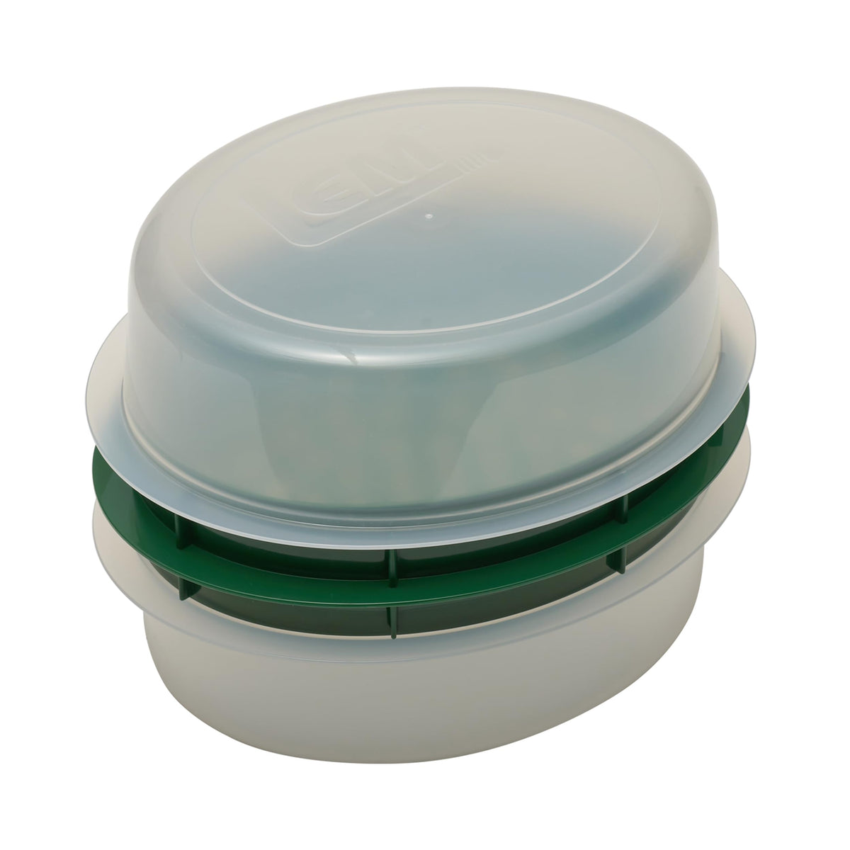 LEM Products Batter Bowl with Lid, Plastic, Translucent and Green | Mess-Free Meat Prep Bowl, Shake to Season Food, Great for Breading, Seasoning, Flour, Chicken, Meat, Seafood, Vegetables