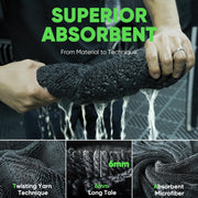 KKV 2-Pack Microfiber Towels for Cars (36"x 24"), Single-Sided Twisted Loop Car Towels, Super Absorbent, Scratch-Free and Streak-Free Car Drying Towels for SUVs and Trucks