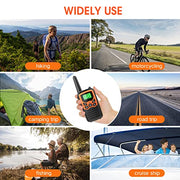 MOICO Walkie Talkies for Adults, 22 Channel Long Range FRS Two-Way Radios | 2 Pack, Compact Portable, LED Flashlight, VOX, LCD Display, Family Use, Hiking, Camping, Outdoor Trips, Cruise