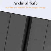 Heavy Duty Card Binder, Fabmaker 9 Pocket Trading Card Binder for 360 Cards | Sleek Side-Loading Card Album, Sturdy Card Collection Folder for Game Cards, Sport Cards, Black