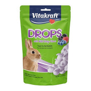Vitakraft Drops Rabbit Treat with Wildberry Flavor 5.3 oz. | Wildberry Flavor, Wholesome Small Animal Treat, Easy to Feed, Resealable Bag, 5.3 oz Pack