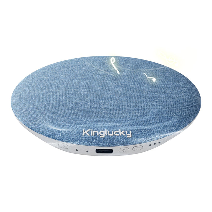 Kinglucky Upgraded X50 Pillow Speaker, Privacy Listening for Side Sleeper | Built-in White Noise Sound Machine Pink Noise, Auto-Off Timer Portable Bluetooth Under Pillow Speaker Rechargeable, Blue