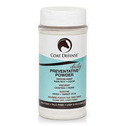 COAT DEFENSE Daily Preventative Powder & Rain Rot Treatment for Horses | Safe & Effective Equine Sweet Itch, Skin Funk, Scratches | Dry Horse Shampoo, 16 oz. | All Natural Ingredients