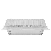 Fig & Leaf (35 Pack) 8” x 8” Square Baking Cake Pans with Plastic Dome Lids | Heavy Duty l Disposable Aluminum Foil Tins l Portable Food Containers l Perfect for Roasting Oven Toaster Cooking