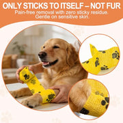AVINLI 6 Rolls Vet Wrap Cohesive Bandage, Self Adhesive | Non-Woven Pet First Aid Tape for Dogs, Cats, Horses, Wound Care, Sticks Only to Itself, Safe & Comfortable, 2 Inch x 5 Yards