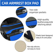 NBTEPEM 6 Pcs Blue Steering Wheel Cover Set, Sport Microfiber Leather Steering Wheel Cover 14.5-15inch Universal, Car Center Console Cover, Seat Belt Cushion, Cup Coasters, Blue Car Accessories Set