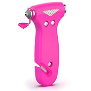 THINKWORK 3-in-1 Pink Car Safety Hammer Gift for Women, Family, Children | Auto Emergency Escape Hammer with Window Breaker and Seat Belt Cutter, Safety Emergency Car Escape Tool for Car Accidents
