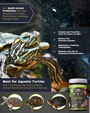 Ultra Fresh - Turtle Nutri Stick, Wild Sword Prawn, Calcium & Vitamin D Enriched Aquatic Turtle Food with Probiotics for Picky Turtles, Made from All Natural Ingredients 3.35 oz
