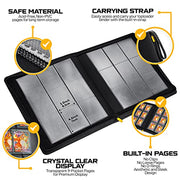 X PRO Top Load Card Binder - Compatible with Top-loading Card Cases - Fits 252 | 20 Premium Loaders Included | 9-Pocket Ringless Double-Sided Pages | Premium Storage for TCG & Sports Cards