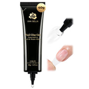 UNA GELLA Gel Nail Glue, Solid Nails Gl ue Gel 40g Lamp Curing Needed Soak Off G LUE Strong Nail G LUE G el for Acrylic Fake Nails Tips Extension Press On Nails for Gelly Tips