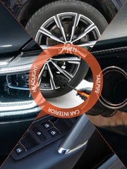 SPTA Supreme Wheel Brush, Medium and Large 100% Metal-Free Car Rim Cleaning Brush with Thick Plush Microfiber Head, Long Handle Tire Brush for Custom Alloy, Chrome, Painted Rims & Inner Wheel Barrels
