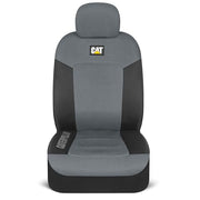 Cat MeshFlex Automotive Seat Covers for Cars Trucks and SUVs – Gray Car Seat Covers for Front Seats, Truck Seat Protectors with Comfortable Mesh Back, Set of 2