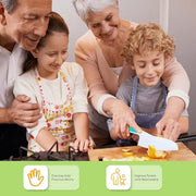 Hartya Knives for Kids, 6-Piece Kitchen Cooking and Baking Knife Set, Children's Knives for Real Cooking, BPA-Free Kids' Toddler Tool