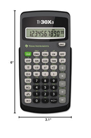 Texas Instruments TI-30Xa Scientific Calculator | Basic, battery-operated; One-line display for general Math and Science