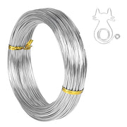 Tenn Well 18 Gauge Aluminum Craft Wire, 165 Feet 1mm Bendable Jewelry Wire | Metal Silver Wire for Jewelry Making, Sculpting, Floral Making, Wreath Making, Crafting, Wire Wrapping, Christmas Ornaments