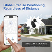 Air Tracker Tag 2 Pack [Apple MFi Certified] with Find My(iOS Only) | Key Finder with No App Needed, IP65 Waterproof, 365-Day Standby, Wallets Keys Bags Luggage Locator Tracker Tag