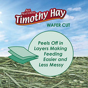 Kaytee Wafer Cut Timothy Hay for Rabbit & Guinea Pigs, 60 Ounce | Less mess. Rabbit hay peels in layers. High fiber, guinea pig food