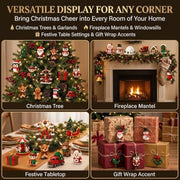 Christmas Advent Calendar, 24-Day Mini Building Block Ornaments Blind Box | 1 Set, 24 Random Designs to Build, Hanging Loops Included, Tree & Garland Decorations, Christmas Countdown Gift