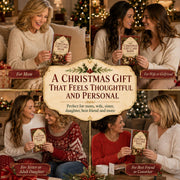 Christmas Gift Card Book for Adults, 5x7 Spiral Bound Gift Card Holder | 12 Surprise Pages | Add Gift Cards or Cash | Write-In Notes | Holiday Keepsake | Stocking Stuffer for Women