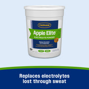 Farnam Apple Elite Horse Electrolytes Powder Supplement, 40 Day Supply | Apple Flavored,Replaces Vital Minerals, Encourages Hydration, Sugar-Free, Contains Sodium, Potassium, Calcium & Magnesium
