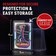 Ultra Pro 3" x 4" Clear Regular Toploader & Card Sleeves Bundle, 200 Pack | Durable Rigid Plastic Protection for Valuable Collectible Cards with Crystal Clear Display During Storage, Trading & Shipping