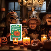 LiuuLi Halloween Birthday Card Gift for Her Him Women Men with Envelope | Halloween Themed Birthday Card with Spooky Pumpkin Design, Message Inside, Envelope Included, Perfect for October Birthday