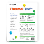 Nuova Premium Thermal Laminating Pouches 9" x 11.5", Letter Size, 3 mil, 100 Pack (LP100H)