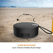 INSMY C12 IP67 Waterproof Shower Bluetooth Speakers Portable Small Speaker | Speakers Bluetooth Wireless,Loud Clear Sound,Support TF Card,Suction Cup,for Outdoor Kayak Canoe Beach Gift (Black)