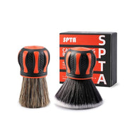 SPTA Car Detail Brush, 2 Piece Small Car Detail Curve Ball Brush Set for Interior Seats Tires & Air Vent Cleaning Soft Dust Remover, Covers Large Area Inside or Outside Vehicles