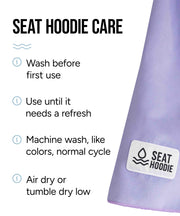 Seat Hoodie Microfiber Seat Hoodie Hooded Towel Seat Cover (Black) | Keep Your Seats Clean & Dry - Machine Washable, Universal Fit Protects Against Sweat, Wet Gear & Sandy Beach Trips