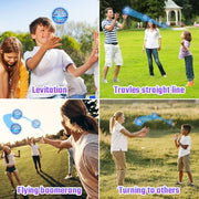Sosuy Flying Orb Ball Toy Blue 2026, Magic Boomerang Ball Hover Drone | Floating Glowing Fidget Spinner Dazzling Lights, Cool Hover Drone Outdoor, Xmas Gift For Kids Boys Girls Teens Ages 6 7 8 9+