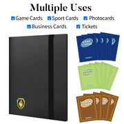 Fabmaker Card Binder 9 Pocket, 396 Pockets Trading Card Binder Case, Black | Collector Card Album for Standard-Size Cards, Side Loading Card Collection Folder for Game Cards, Sport Cards