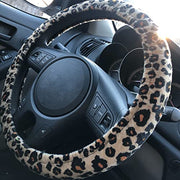 AUTOFAN Leopard Car Seat Covers Full Set with Steering Wheel Cover 2 Seat Belt Pads, Cheetah Print Seat Covers for Cars for Women,Airbag Compatible,Universal Fits for Cars,SUV,Truck
