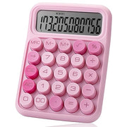 Mr. Pen- Mechanical Switch Calculator, 12 Digit Large LCD Display, Pink | With Big Buttons, Mechanical Switch Calculator for Home, School, Office