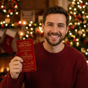 10 Pack Christmas Money Holders for Cash, Christmas Cards with Envelopes, Gift Cards, Holiday Presents, North Pole Bank Vault, Fun Cash Presentation, Unique Way to Wrap Money