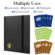 Fabmaker Card Binder 9 Pocket, 396 Pockets Trading Card Binder Case, Black | Collector Card Album for Standard-Size Cards, Side Loading Card Collection Folder for Game Cards, Sport Cards