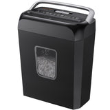 Bonsaii 6-Sheet Cross Cut Paper Shredder for Home, 3.4 Gal Bin | P-4 Security Level, Shreds Credit Cards, Staples & Paper Clips, with Portable Handle, Small Shredder for Home Office，C237-B