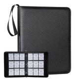 Card Binder – 720 Capacity, Zippered Trading Card Holder for MTG, Sports & Collectible Cards – Acid-Free, Durable & Travel-Friendly Storage (Black, 9 Pocket)