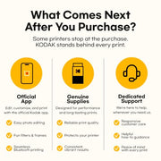 KODAK Dock Plus 4x6 Photo Printer, Smartphone Docking, 4PASS, 50 Sheets | Bluetooth, iPhone & Android Smartphone Compatible, Charge While Printing, Water, Fingerprint and Fade Resistant