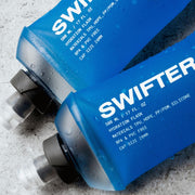 SWIFTER 2x Soft Flask 500ml | Running, Hiking, Cycling Hydration Flask | Collapsible, Leakproof, Reusable | Matt Finish, Sky Blue