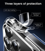Mkeke for iPhone 18 Pro Case Clear [Not-Yellowing] | [Military-Grade Drop Protection] Shockproof Protective Phone Bumper 2026