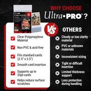 Ultra Pro Penny Sleeves – Holds Standard Size 2.5" x 3.5" – 1000 Pack | Clear soft trading card sleeves with non-PVC polypropylene film, standard 2.5 x 3.5 inch size, 1000 pack