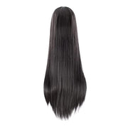 MapofBeauty 40 Inch Carve Long Straight Cosplay Anime Costume Wig, Black | 100 cm Party Wig