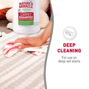 Nature's Miracle Carpet Shampoo Pet Stain & Odor Remover, 64 oz | Bio-Enzymatic Formula Removes & Deodorizes Deep-Set Pet Stains, For Water-Based Carpet Cleaners, Use on Carpet & Upholstery