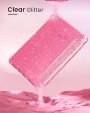 MoKo Case for 7" Kindle Paperwhite 12th Gen & Colorsoft 2024, Glitter Pink | Scratch-Proof, Sparkly Clear Back, Full Protection, Light Shell, Auto Wake/Sleep,for Kindle Paperwhite & Colorsoft 2024/2025