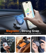Temdan Magnetic for iPhone 18 Pro Max Case/iPhone 17 Pro Max Case Stand | [Built-in Invisible Kickstand][Compatible with MagSafe][Military Grade Shockproof] Slim Translucent Matte Phone Case 6.9"
