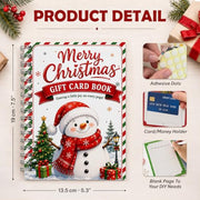 Merry Christmas Gift Card Book For Teens, Adults, 24 Pages Gift Card Holder | 5x7 Inches Christmas Gift Card Book For Adults, Kids, Teens; Easy to Gift, Stocking Stuffers For Teen Girls, Trendy Stuff